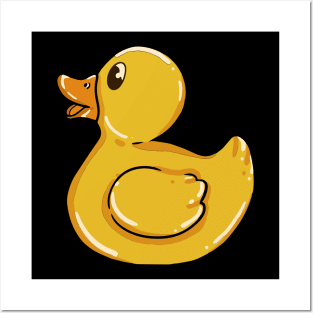 Cute Yellow Rubber Duck - Yellow Rubber Ducky T-Shirt and Gifts Posters and Art